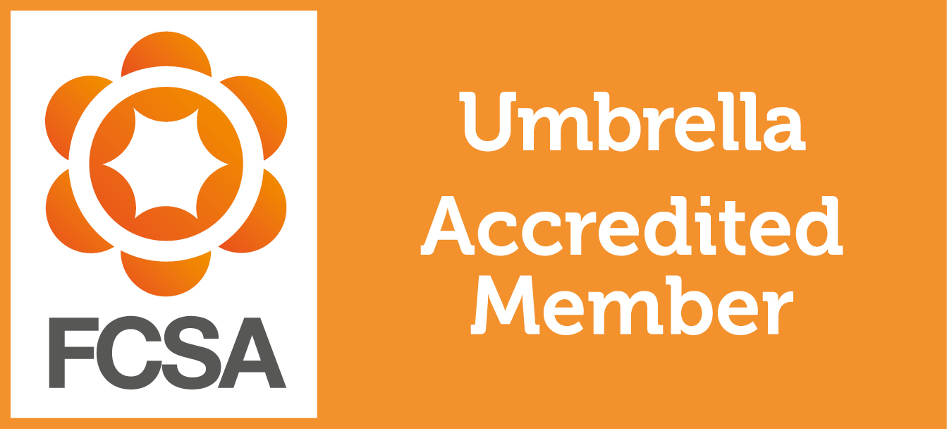 Логотип FCSA - Umbrella Company - Churchill Knight - Orange