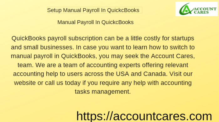 Налаштування розрахунку заробітної плати вручну в QuickBooks