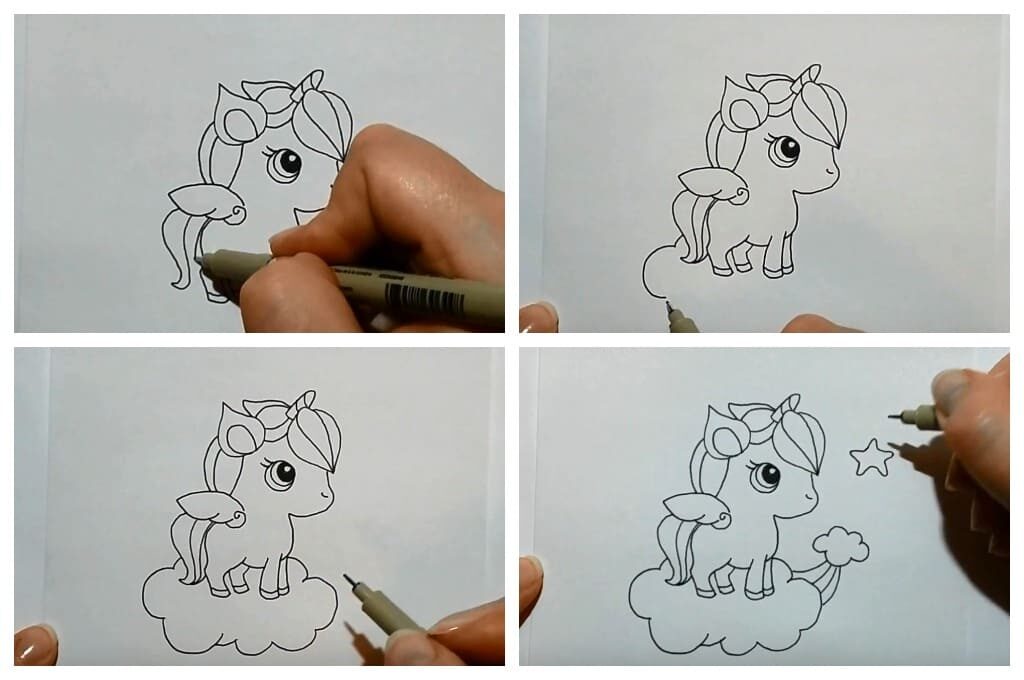 Як намалювати єдинорога - різні способи малювання єдинорога