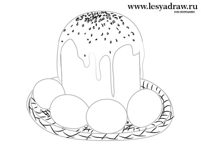Як намалювати паску - малюємо паску з яйцями