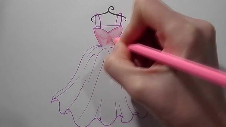Як намалювати плаття - легко і просто малюємо красиві плаття крок за кроком