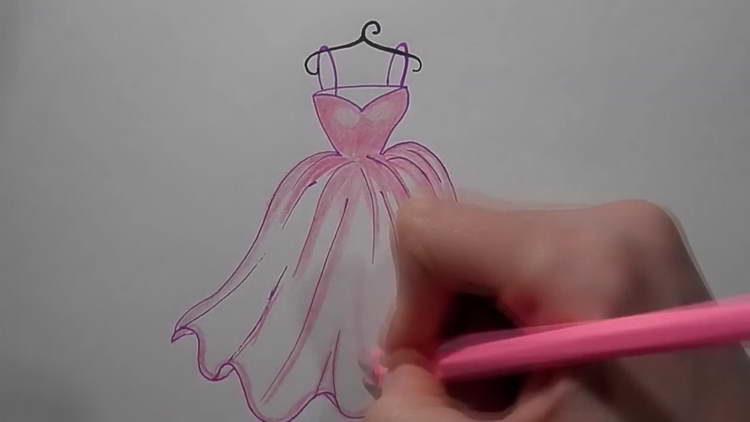 Як намалювати плаття - легко і просто малюємо красиві плаття крок за кроком