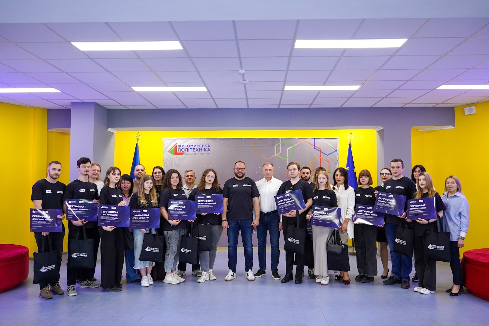 вручення сертифікатів BGV студентам житомирської політехніки
