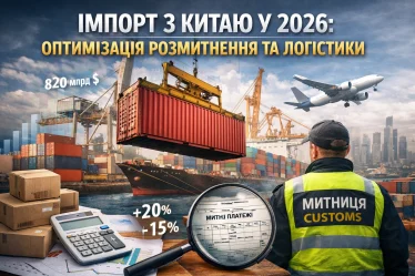 Імпорт з Китаю у 2026: як бізнесу знизити витрати на розмитнення та логістику