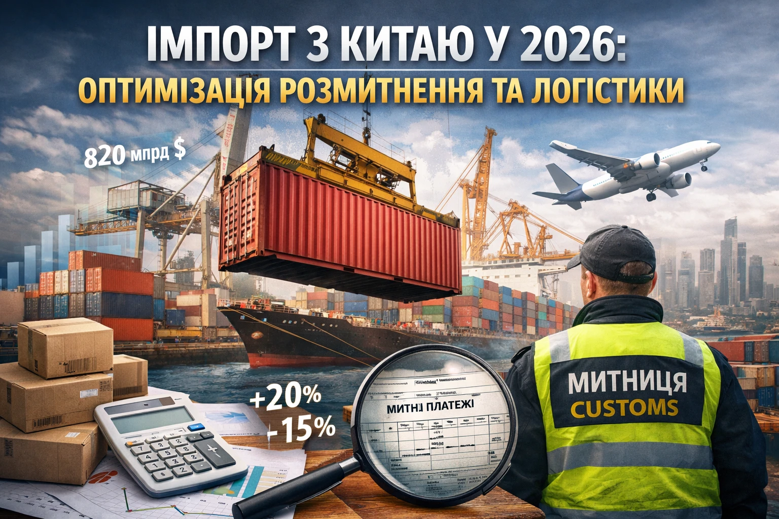 Імпорт з Китаю у 2026: як бізнесу знизити витрати на розмитнення та логістику